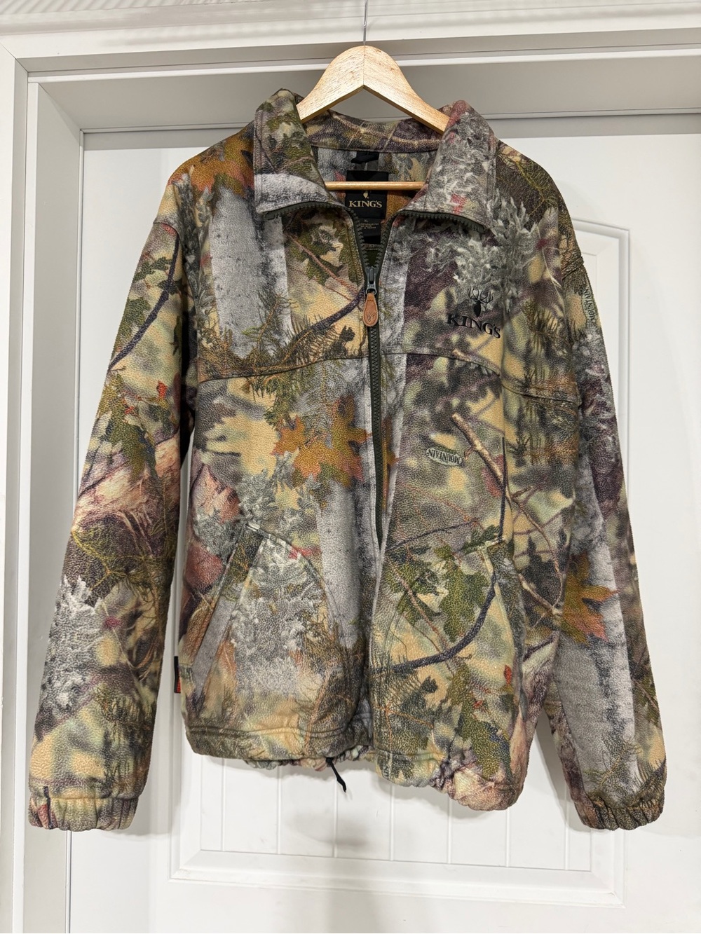 KINGS Camo Zip-Up Fleece Jacket - Green/Brown/Tan